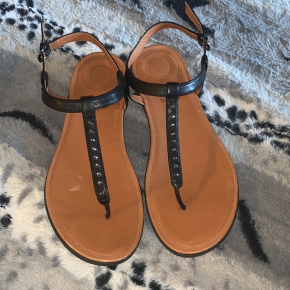 Fitflop Shoes - Fitflop Tia Rhinestone Leather Sandals — 10/42